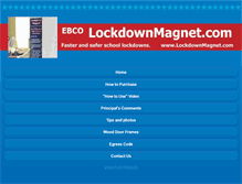 Tablet Screenshot of lockdownmagnet.com